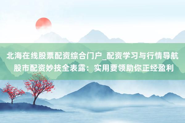 北海在线股票配资综合门户_配资学习与行情导航 股市配资妙技全表露：实用要领助你正经盈利